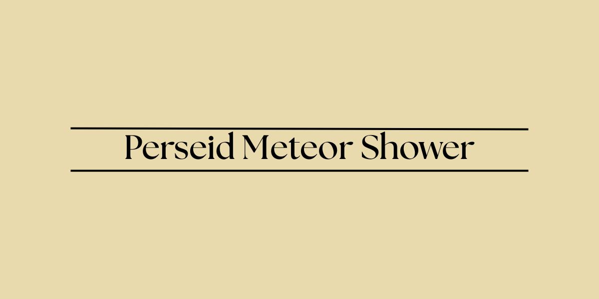 Perseid Meteor Shower