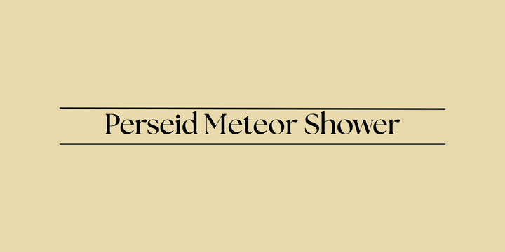 Perseid Meteor Shower